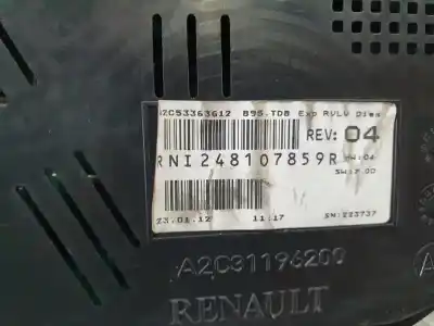 Piesă de schimb auto la mâna a doua ceas bord pentru renault megane iii berlina 5 p authentique referințe oem iam 248107859r  a2c53363612223737