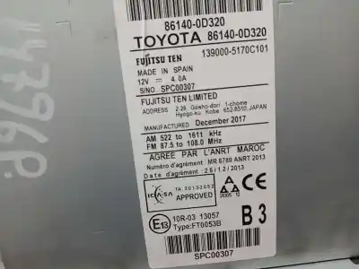Автозапчасти б/у gps-навигационная система за toyota yaris active ссылки oem iam 861400d320  1390005170c101
