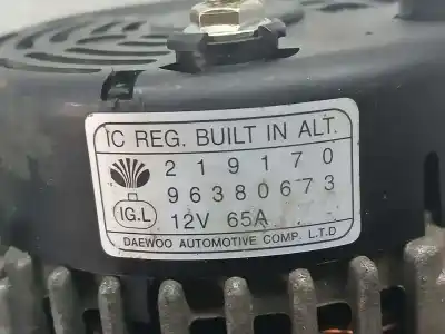 Second-hand car spare part alternator for daewoo matiz s oem iam references 96380673  219170