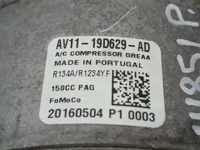 Автозапчастина б/у компресор кондиционера для ford fiesta (ccn) trend посилання на oem iam av1119d629ad  20160504