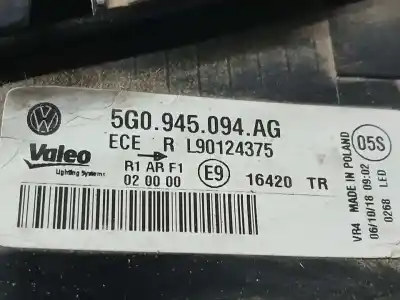 Pezzo di ricambio per auto di seconda mano luci posteriori destra per volkswagen golf vii lim. (bq1) advance riferimenti oem iam 5g0945091ag  