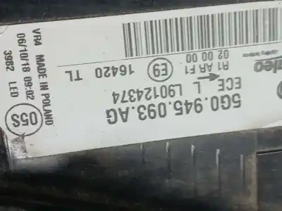 Peça sobressalente para automóvel em segunda mão farolim traseiro esquerdo por volkswagen golf vii lim. (bq1) advance referências oem iam 5g0945093ag  