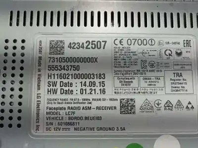 Second-hand car spare part gps navigation system for opel corsa e selective oem iam references 42342507  555343750