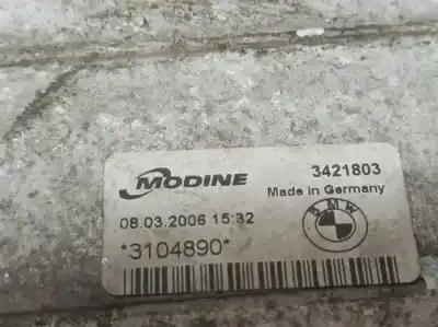 Second-hand car spare part intercooler for bmw x3 (e83) 3.0d oem iam references 3421803  3104890