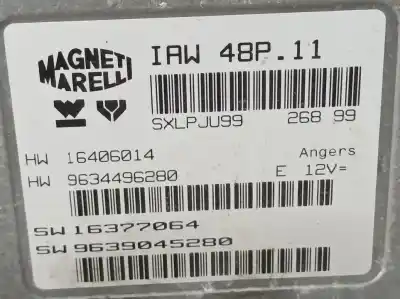 Gebrauchtes Autoersatzteil ecu-motorsteuergerät uce motorsteuergerät zum peugeot 406 coupe (s1/s2) 2.0 16v cat oem-iam-referenzen 9634496280 iaw48p11 magneti marelli 