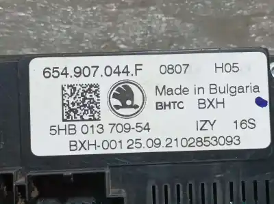 Автозапчасти б/у климат-контроль за skoda kamiq (nw4) active ссылки oem iam 654907044f  5hb01370954