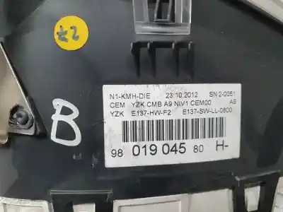 Peça sobressalente para automóvel em segunda mão quadrante por peugeot 208 access referências oem iam 9801904580  