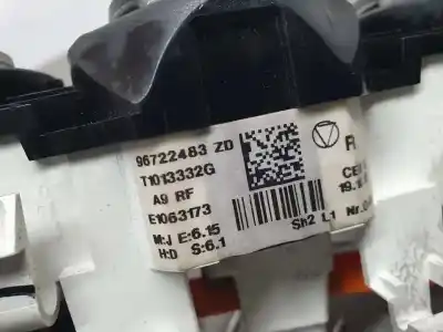Second-hand car spare part heating / air conditioning control panel for peugeot 208 access oem iam references 96722483 e1063173 t1013332g