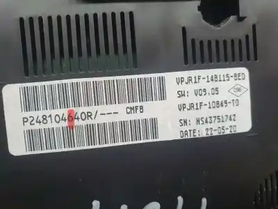 Second-hand car spare part dashboard for renault captur ii experience oem iam references 248104640r  ns43751742