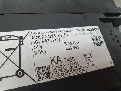 Second-hand car spare part battery for suzuki swift (az) sport hibrid oem iam references 9652074s01  b19du02882