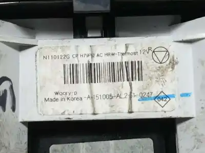 Peça sobressalente para automóvel em segunda mão comando de sofagem (chauffage / ar condicionado)  por dacia duster sl eficacia 4x4 referências oem iam a151005al2s1  n110122g