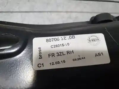 Автозапчасти б/у регулятор стекла переднего правого за nissan pulsar (c13) acenta ссылки oem iam 807003zl0b  c2601510