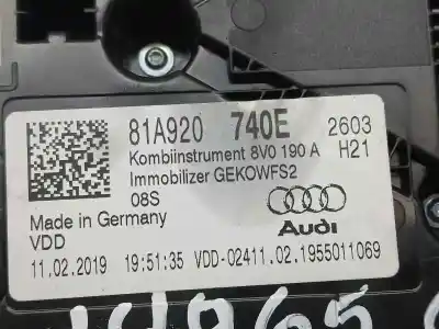 Автозапчастина б/у панель інструментів для audi q2 (gab) 30 tfsi advanced посилання на oem iam 81a920740e  a2016585000