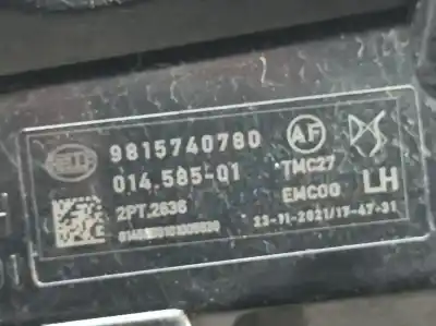 Peça sobressalente para automóvel em segunda mão farolim dianteiro esquerdo por ds 4 ii 1.2 12v puretech referências oem iam 9815740780  01458501