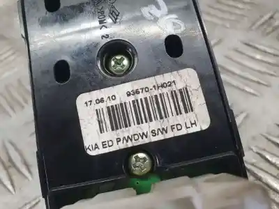Peça sobressalente para automóvel em segunda mão botão / interruptor elevador vidro dianteiro esquerdo por kia cee´d drive referências oem iam 935701h021  