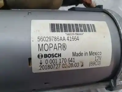 Pièce détachée automobile d'occasion démarreur de voiture pour jeep compass ii limited 4x2 références oem iam 56029786aa 0001170641 bosch 