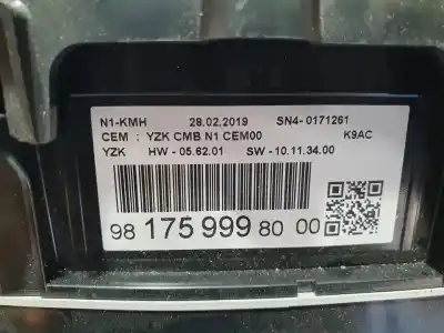 Peça sobressalente para automóvel em segunda mão quadrante por citroen berlingo live m referências oem iam 9817599980  sn40171261