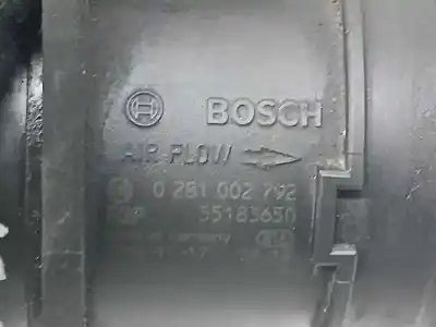 Автозапчастина б/у витратомір повітря для fiat stilo multi wagon (192_) 1.9 d multijet посилання на oem iam 55183650  0281002792