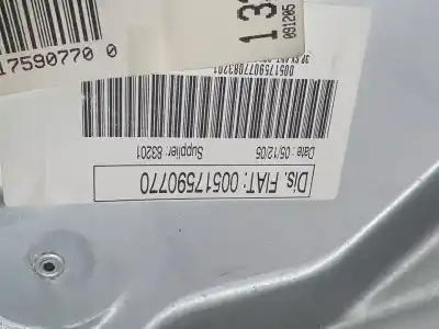 Second-hand car spare part driver left window regulator for fiat stilo multi wagon (192_) 1.9 d multijet oem iam references 517590770  