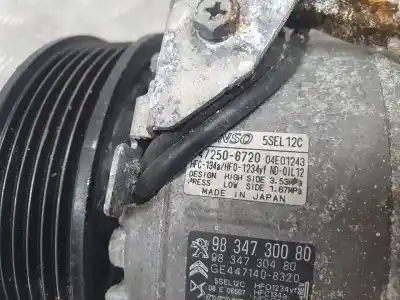 Tweedehands auto-onderdeel airconditioning compressor voor peugeot 208 (p2) active oem iam-referenties 9834730080  4472506720