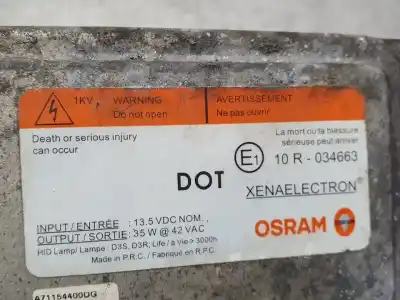 Pezzo di ricambio per auto di seconda mano centralina fari xenon per land rover evoque dynamic riferimenti oem iam a71154400dg  35xt6sd3