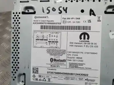 Second-hand car spare part audio system / radio cd for peugeot boxer caja cerrada (rs 3000) (330/333) 2007 ->) hdi (330) oem iam references 250vp1dab  a3c04956701
