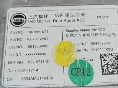 Second-hand car spare part electronic module for mg zs 1.0 t-gdi oem iam references 654457738  981211100u