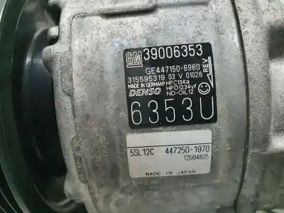 Second-hand car spare part air conditioning compressor for opel corsa e selective oem iam references 39006353  4471506960
