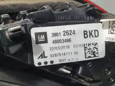 Second-hand car spare part right tailgate light for opel corsa e selective oem iam references 39012624  46003466