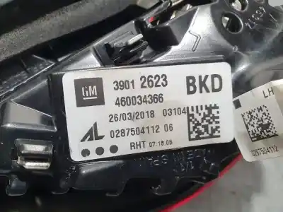 Second-hand car spare part left tailgate light for opel corsa e selective oem iam references 39012623  460034366