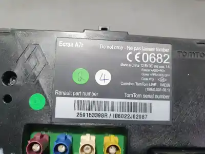 Peça sobressalente para automóvel em segunda mão módulo / sistema de navegação gps por renault scenic iii grand dynamique referências oem iam 259153398r  