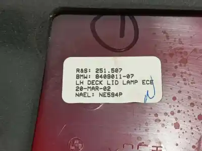 Second-hand car spare part left tailgate light for bmw x5 (e53) 3.0i oem iam references 840901107  