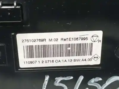 Peça sobressalente para automóvel em segunda mão comando de sofagem (chauffage / ar condicionado) por renault scenic iii dynamique referências oem iam 275102769r  1067995
