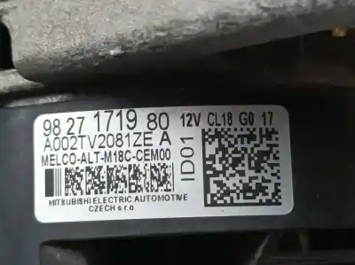 Автозапчастина б/у генератор для citroen c3 aircross ii (2r_, 2c_) 1.5 bluehdi 110 посилання на oem iam 9827171980  a002tv2081ze
