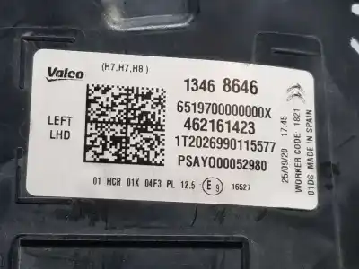 Автозапчастина б/у ліва фара для citroen c3 aircross ii (2r_, 2c_) 1.5 bluehdi 110 посилання на oem iam 13468646  
