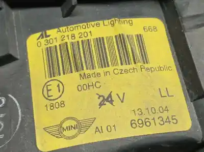 Автозапчастина б/у ліва фара для mini mini (r50,r53) one посилання на oem iam 6961345  0601218201