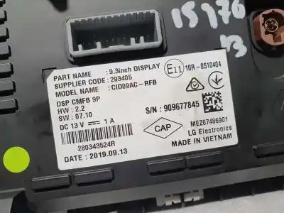 Second-hand car spare part gps navigation system for renault clio v intens oem iam references 280343524r  909677845