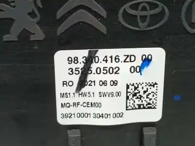 Автозапчастина б/у контроль опалення / кондиціонації для toyota proace furgon посилання на oem iam 98340416zd  35250502