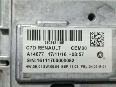 Second-hand car spare part gps navigation system for renault kadjar experience oem iam references 280342118r  16111700000082