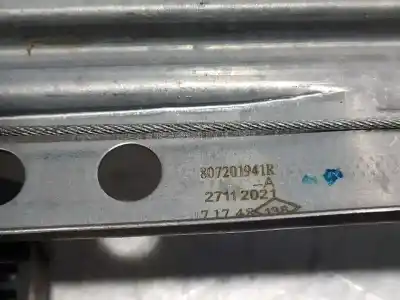 Second-hand car spare part passenger side right window regulator for renault express van oem iam references 807201941r  2 pins