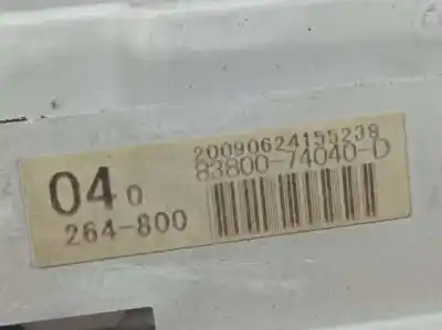 Peça sobressalente para automóvel em segunda mão quadrante por toyota iq básico referências oem iam 8380074040d  20090624155238