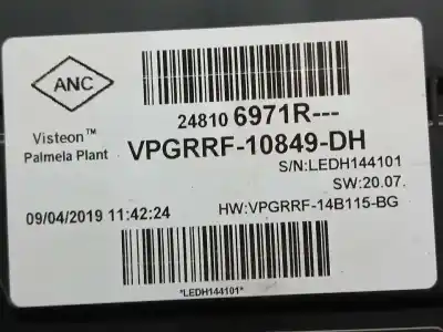 Second-hand car spare part dashboard for renault clio iv business oem iam references 248106971r  vpgrrf10849dh