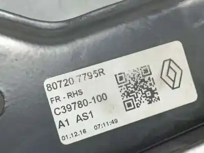 Peça sobressalente para automóvel em segunda mão elevador de vidros dianteiro direito por renault kadjar business referências oem iam 807207795r  