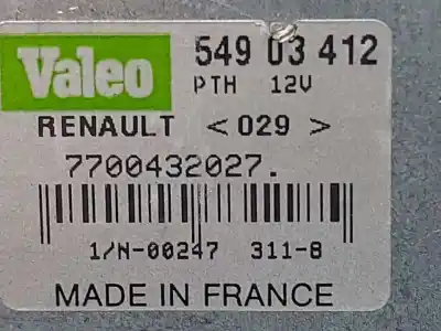Автозапчасти б/у мотор заднего стеклоочистителя за renault scenic (ja..) 1.9 dti diesel cat ссылки oem iam 7700432027  54903412