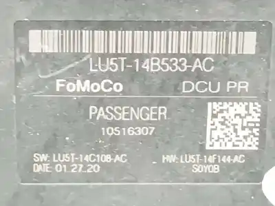 Second-hand car spare part electronic module for ford fiesta (ce1) st-line oem iam references lu5t14b533ac  