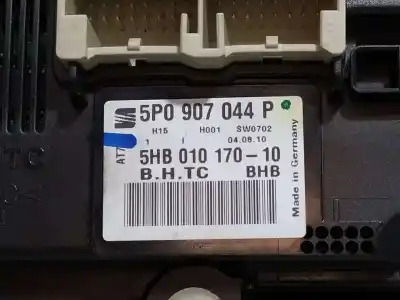 Peça sobressalente para automóvel em segunda mão comando de sofagem (chauffage / ar condicionado) por seat leon (1p1) reference referências oem iam 5p0907044p  5hb01017010
