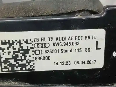 Peça sobressalente para automóvel em segunda mão farolim traseiro esquerdo por audi a5 sportback (f5a) sport referências oem iam 8w6945093