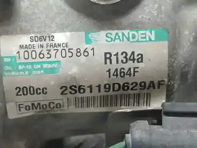 Peça sobressalente para automóvel em segunda mão compressor de ar condicionado a/a a/c por ford fiesta (cbk) ambiente referências oem iam 2s6119d629af sanden 1464f sd6v12