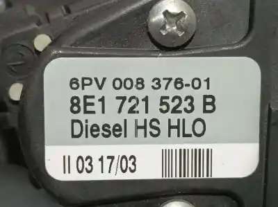 Peça sobressalente para automóvel em segunda mão potenciômetro por audi a4 berlina (8e) 1.9 tdi (96kw) referências oem iam 8e1721523b  6pv00837601