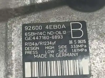 Tweedehands auto-onderdeel airconditioning compressor voor renault kadjar experience oem iam-referenties 926004eb0a  4471606893